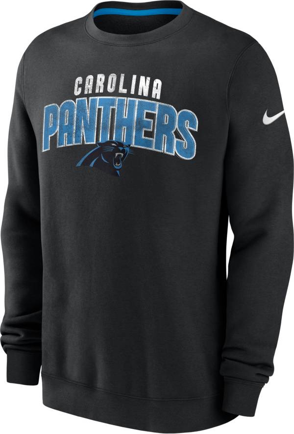 Nike Men's Carolina Panthers Rewind Shout Black Crew Sweatshirt product image