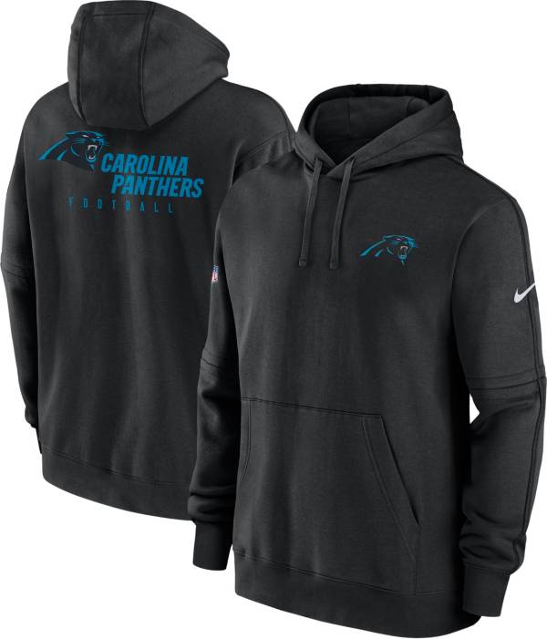 Nike Youth Carolina Panthers Sideline Club Black Pullover Hoodie