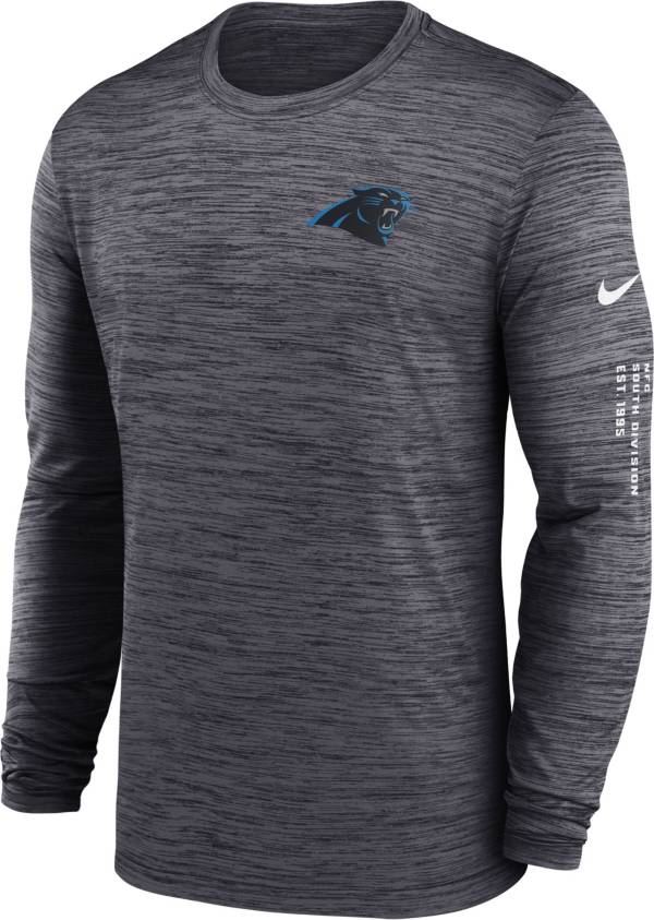 Nike Men's Carolina Panthers Sideline Alt Black Velocity Long Sleeve T-Shirt product image
