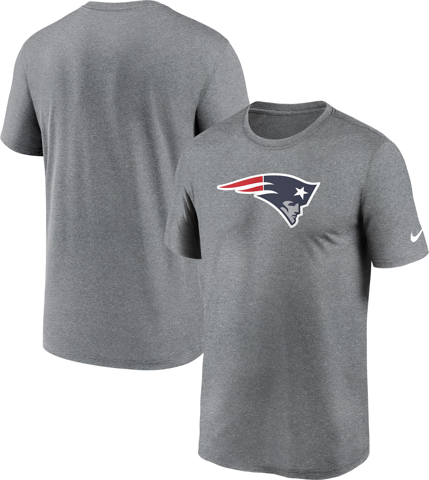 Nike Men's New England Patriots Legend Logo Heather Grey T-Shirt