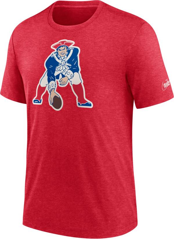 Nike Men's New England Patriots Rewind Logo Red Heather T-Shirt