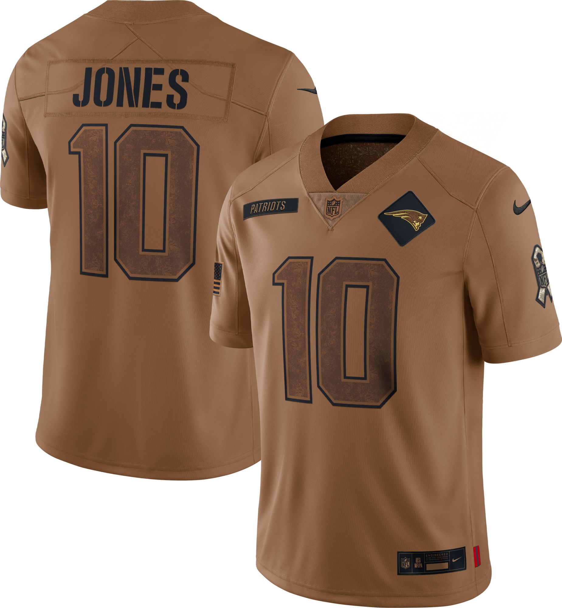 Nike Men's New England Patriots Mac Jones #10 2023 Salute to Service Limited Jersey