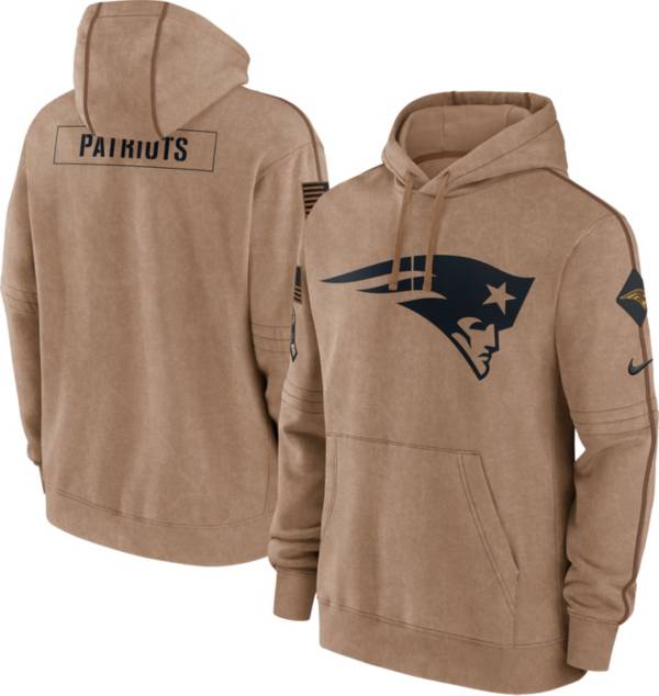 Nike Men s New England Patriots 2023 Salute to Service Brown Hoodie