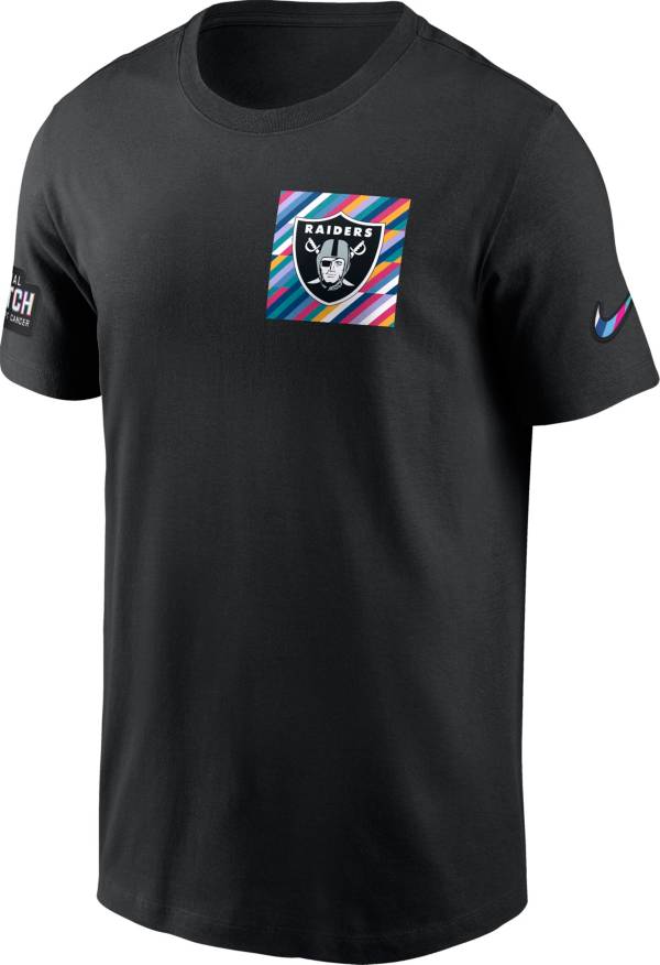 Nike Men's Las Vegas Raiders 2023 Crucial Catch Sideline Black T-Shirt