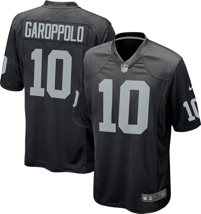 Nike Men's Las Vegas Raiders Jimmy Garoppolo #10 Black Game Jersey