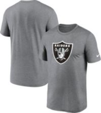 Nike Men's Las Vegas Raiders Legend Logo Heather Grey T-Shirt | Dick's ...