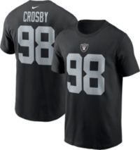 : Max Crosby Las Vegas Football T-Shirt Cotton Jersey #98 Oakland  (Small) Black : Clothing, Shoes & Jewelry