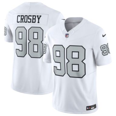 sorry, Nike Men's Las Vegas Raiders Maxx Crosby #98 Vapor F.U.S.E. White Limited Jersey is currently out of stock