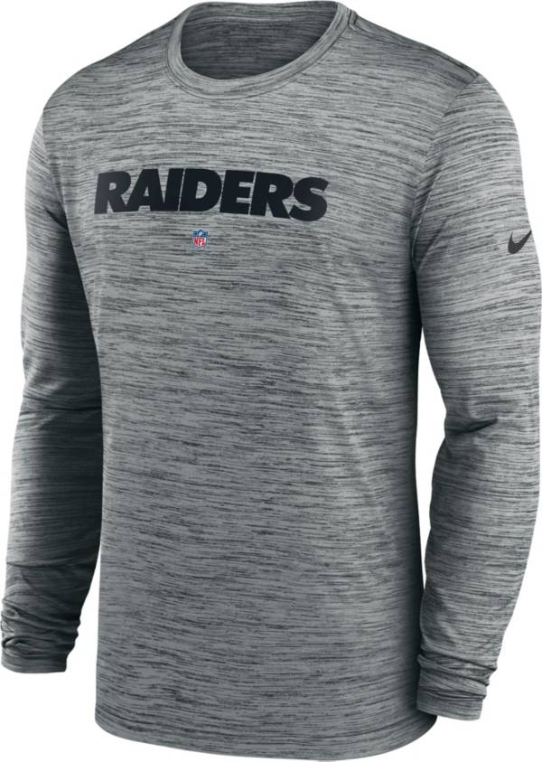Nike Men's Los Angeles Raiders Sideline Velocity Dark Grey Heather