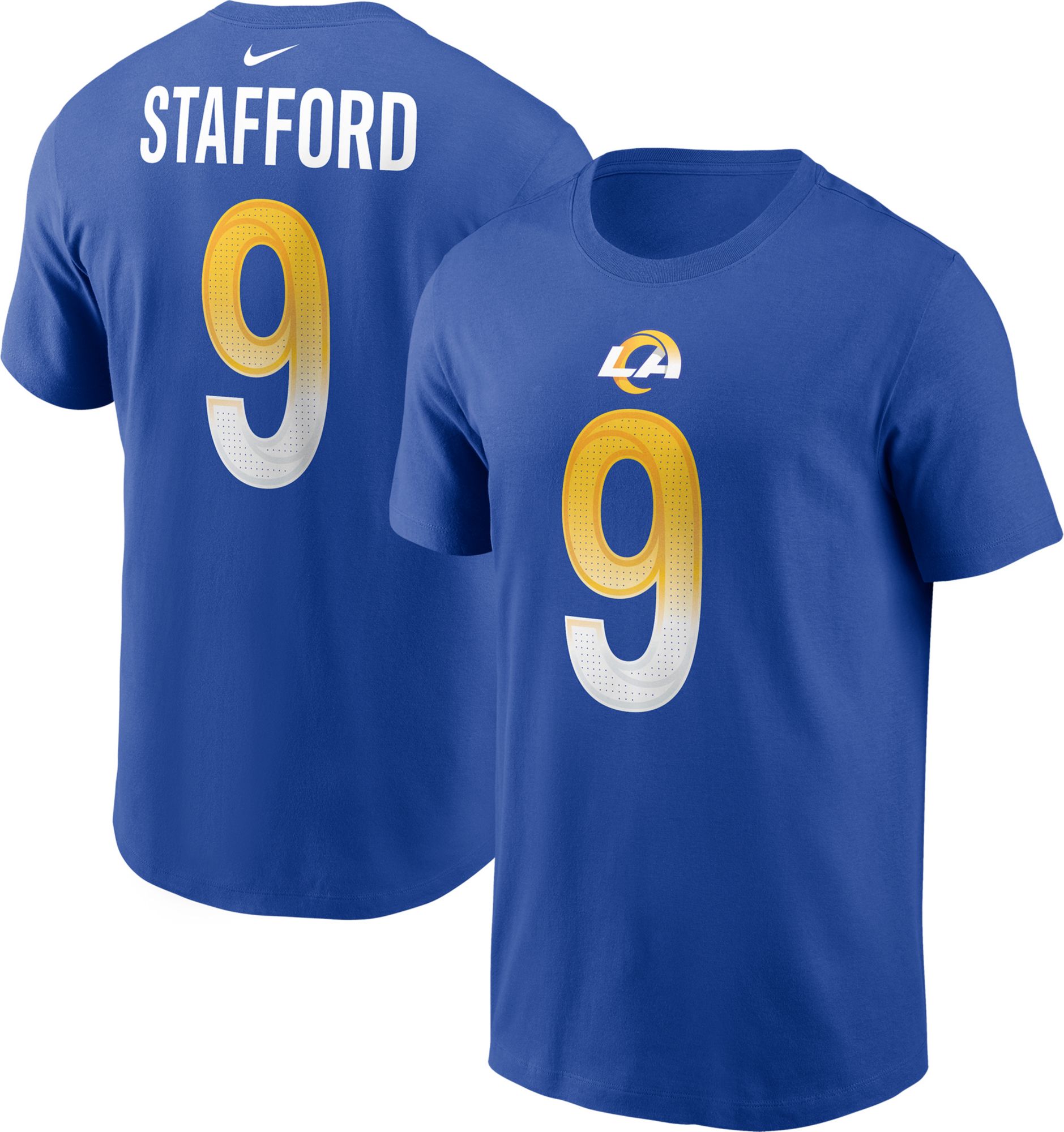 Nike Men's Los Angeles Rams Matthew Stafford #8 Royal Blue T-Shirt product image