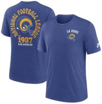 売れ筋商品|||ナイキ Tシャツ トップス レディース Men's  Los Angeles Rams Rewind Logo Tri-Blend T-shirt  Men's Nike Royal Los Angeles Rams Rewind Logo Tri-Blend T