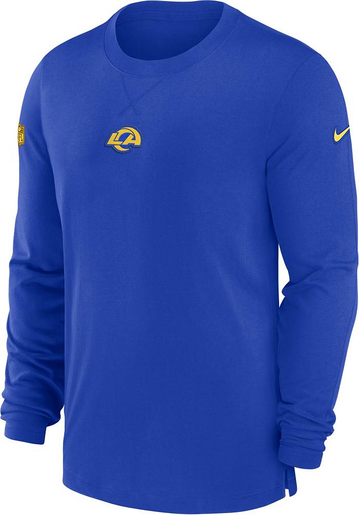 Nike / Men's Los Angeles Rams Sideline Dri-FIT Team Issue Long Sleeve Royal  T-Shirt