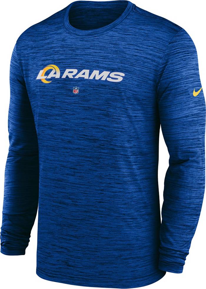 Men's New Era Black Los Angeles Rams State Long Sleeve T-Shirt