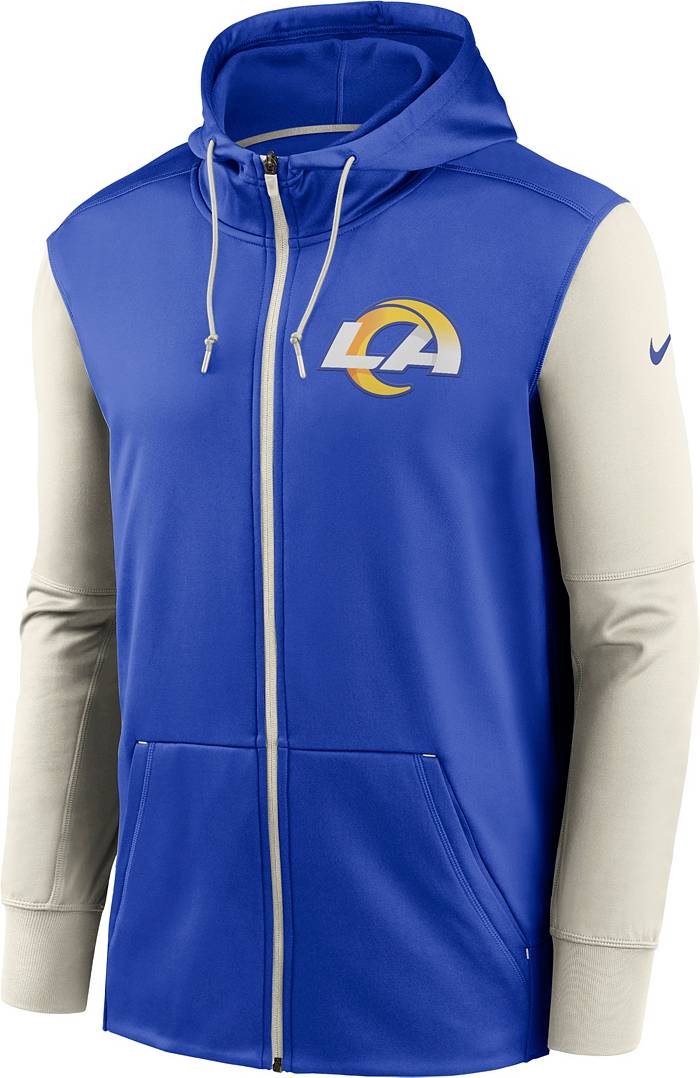Nike Men's Los Angeles Rams 2023 Sideline Club White Pullover Hoodie
