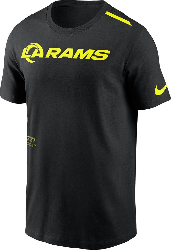 Nike Men's Los Angeles Rams 2023 Volt Black T-Shirt