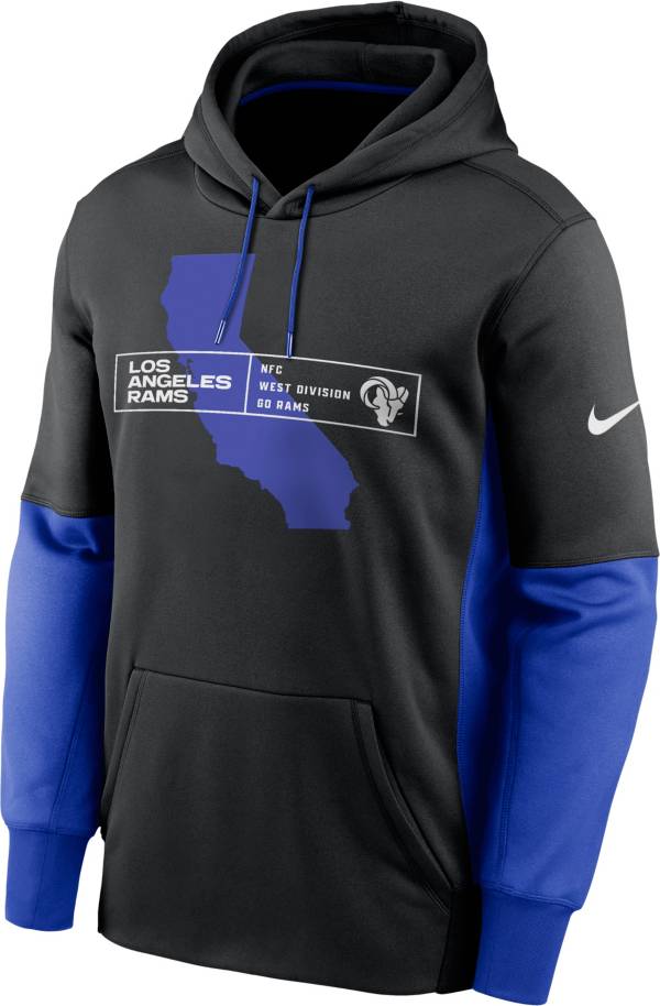 Men's Nike Royal Los Angeles Rams Sideline Club Fleece Pullover Hoodie Size: Small