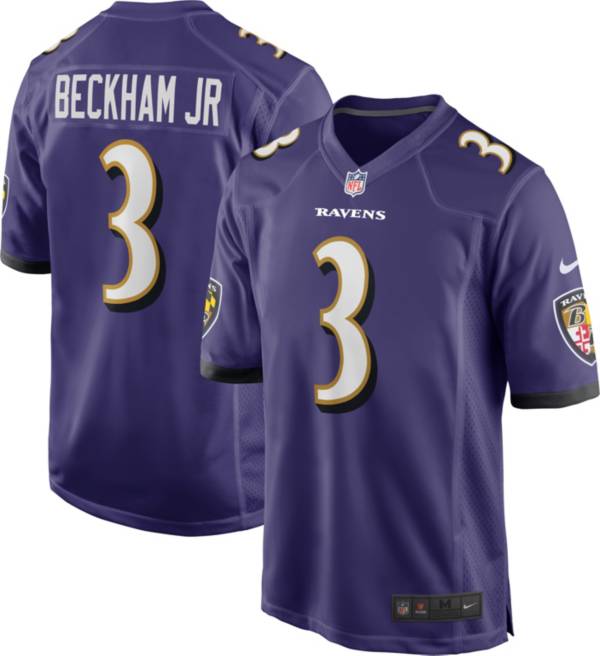 Nike Men's Baltimore Ravens Odell Beckham Jr. #3 Purple Game