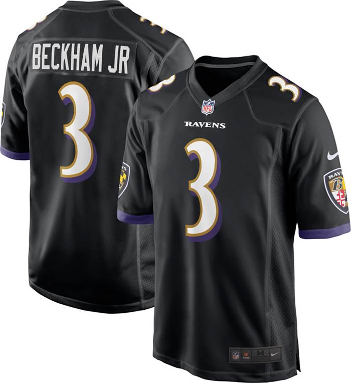 Odell Beckham Jr. White Los Angeles Rams Autographed Game-Used #3 Jersey  vs. Baltimore Ravens on
