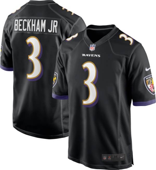 Nike Men's Baltimore Ravens Odell Beckham Jr. #3 Alternate Game Jersey