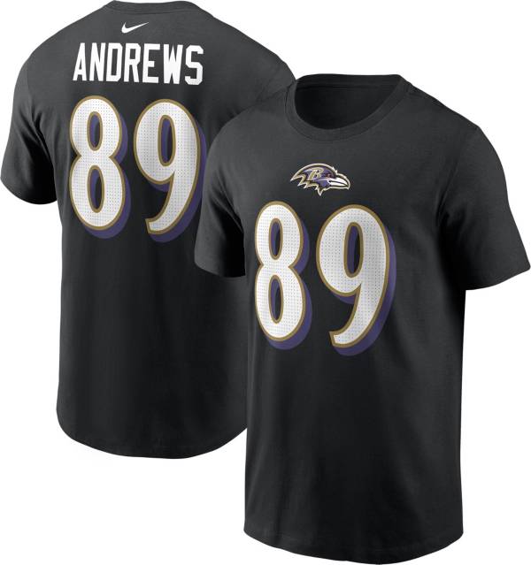 Nike Men s Baltimore Ravens Mark Andrews 89 Black T Shirt