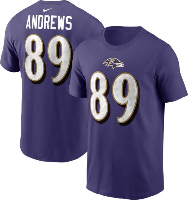 Nike Men's Baltimore Ravens Mark Andrews #89 Purple T-Shirt