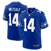 Nike Men's Seattle Seahawks DK Metcalf #14 Vapor Limited Alternate Grey  Jersey