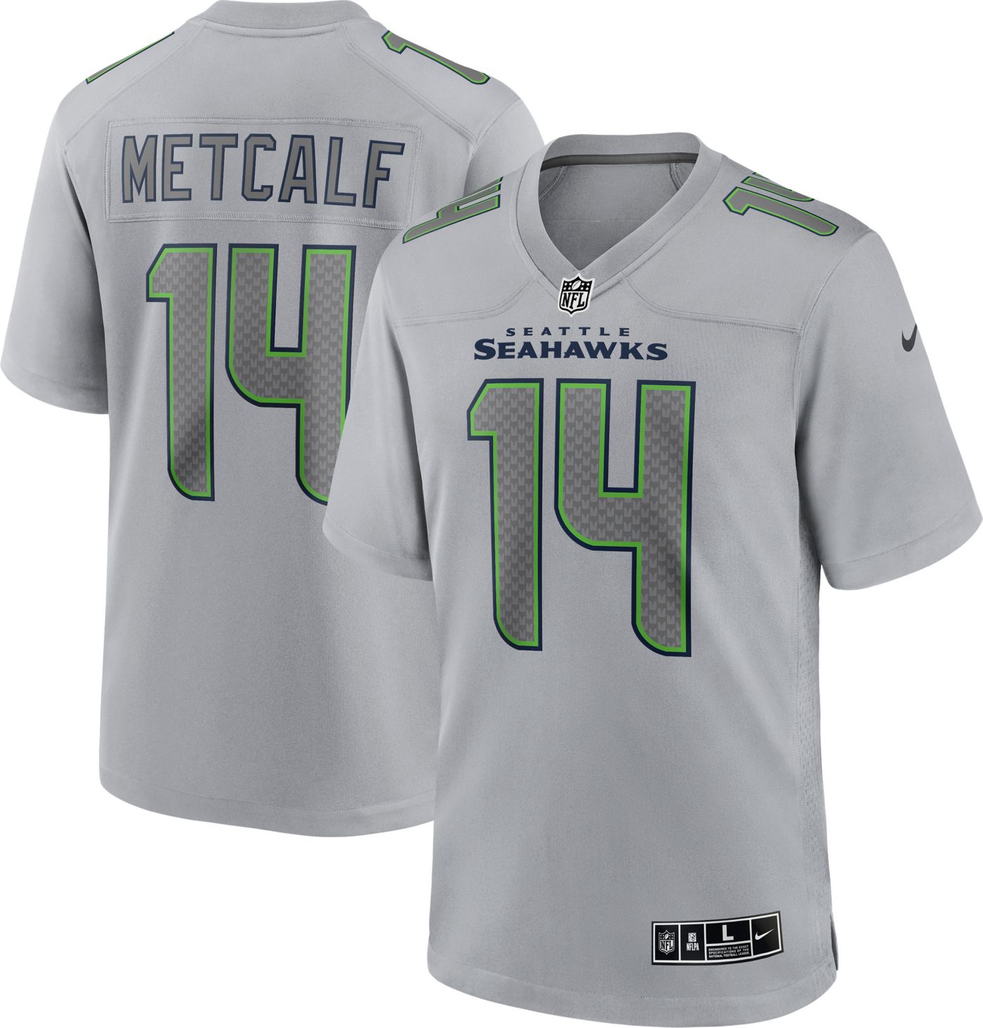 NWT boys size large (7) hot DK metcalf seattle seahawks Jersey NFL