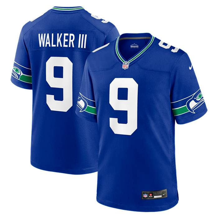 Nike Men's Seattle Seahawks Kenneth Walker III #9 Alternate Royal Game  Jersey