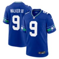 Youth Legend Seattle Seahawks NO.9 Kenneth Walker III Color Rush Neon Jersey  - Green