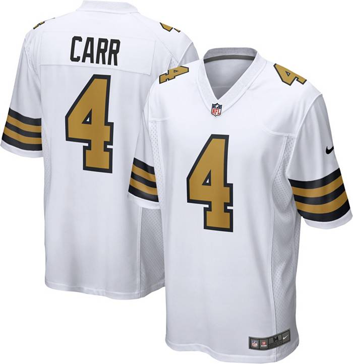 Nike Men's New Orleans Saints Derek Carr #4 Alternate White Game