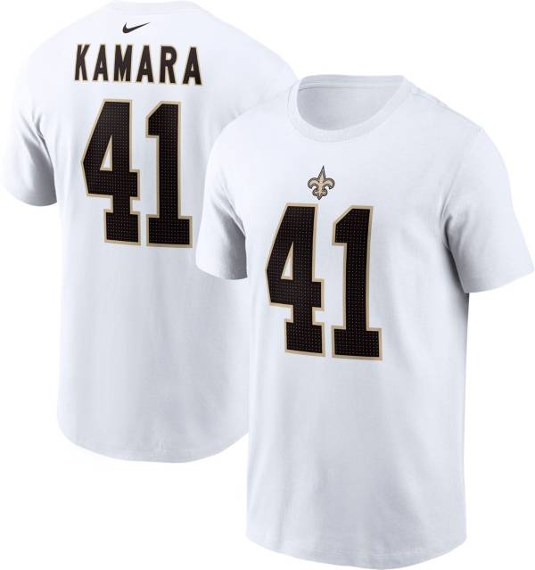 Nike Women's New Orleans Saints Rewind Team Stacked White T-Shirt