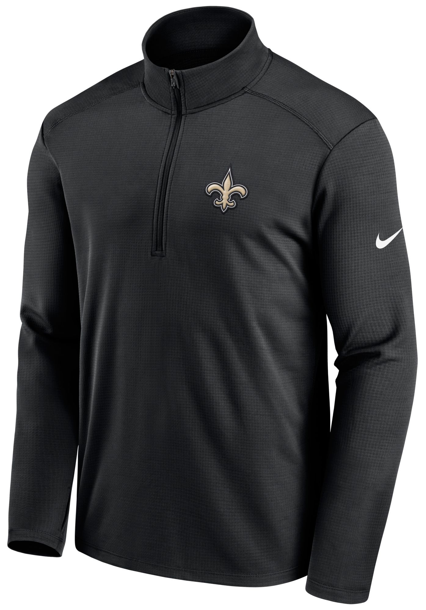Nike Men's New Orleans Saints Logo Pacer Black Half-Zip Pullover product image