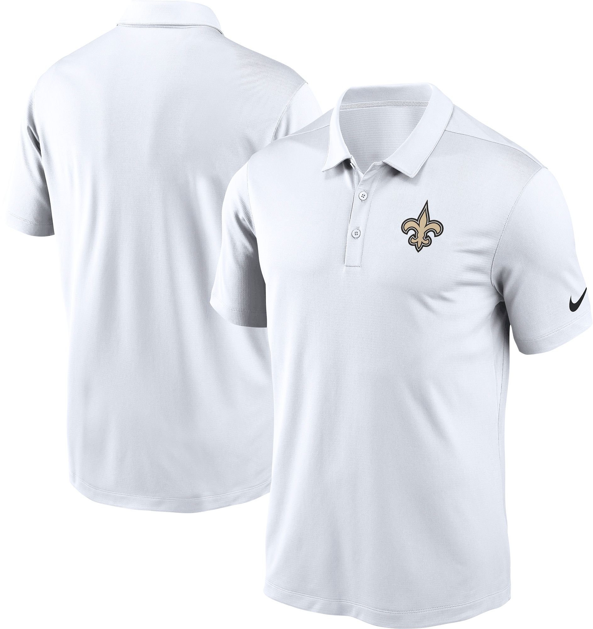 Nike Men's New Orleans Saints Rewind White/Gold Polo