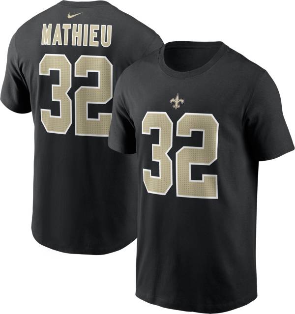 Nike Men's New Orleans Saints Tyrann Mathieu #32 Black T-Shirt