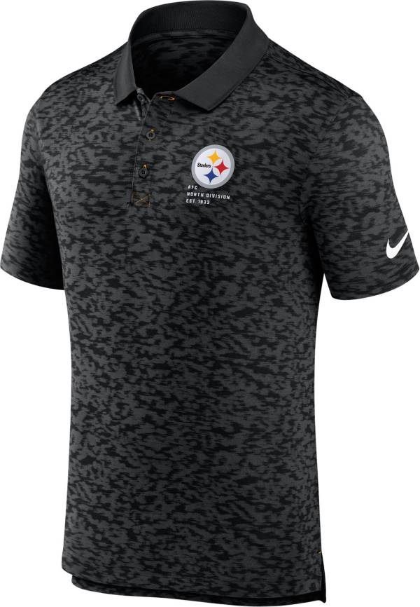 Nike Men's Pittsburgh Steelers Fashion Black Polo product image