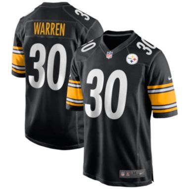 sorry, Nike Men's Pittsburgh Steelers Jaylen Warren #30 Black Game Jersey is currently out of stock