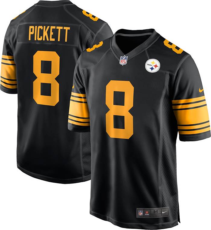 Pittsburgh Steelers #8 Kenny Pickett Signed Replica Home Jersey