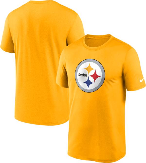 Nike Men's Pittsburgh Steelers Legend Logo Gold T-Shirt product image