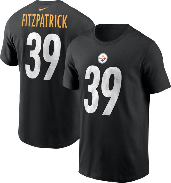 Nike Men's Pittsburgh Steelers Minkah Fitzpatrick #39 Black T-Shirt