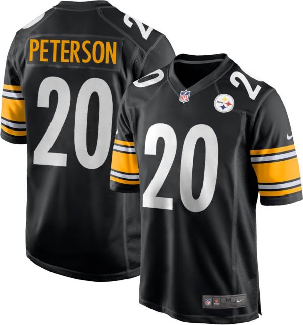 Nike Men's Pittsburgh Steelers Patrick Peterson #20 Black Game Jersey product image