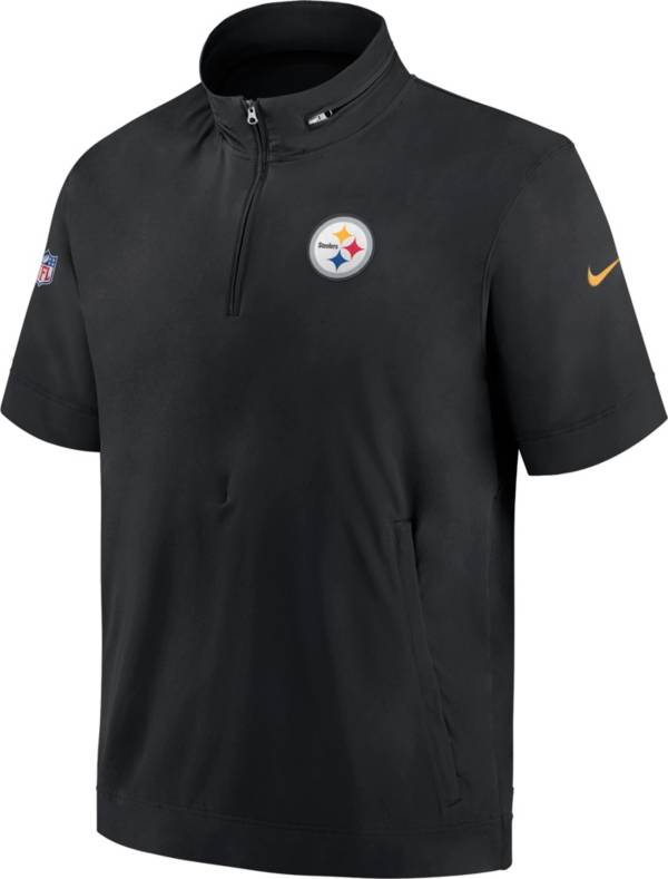 Nike Men's Pittsburgh Steelers Sideline Coach Black Short-Sleeve Jacket product image