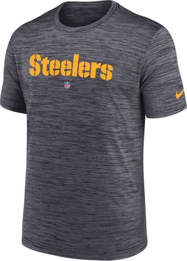 Nike Men's Pittsburgh Steelers Sideline Velocity Black T-Shirt