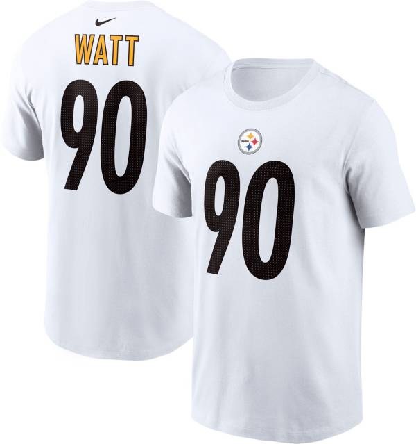 Nike Men's Pittsburgh Steelers T.J. Watt #90 Alternate Black Game Jersey