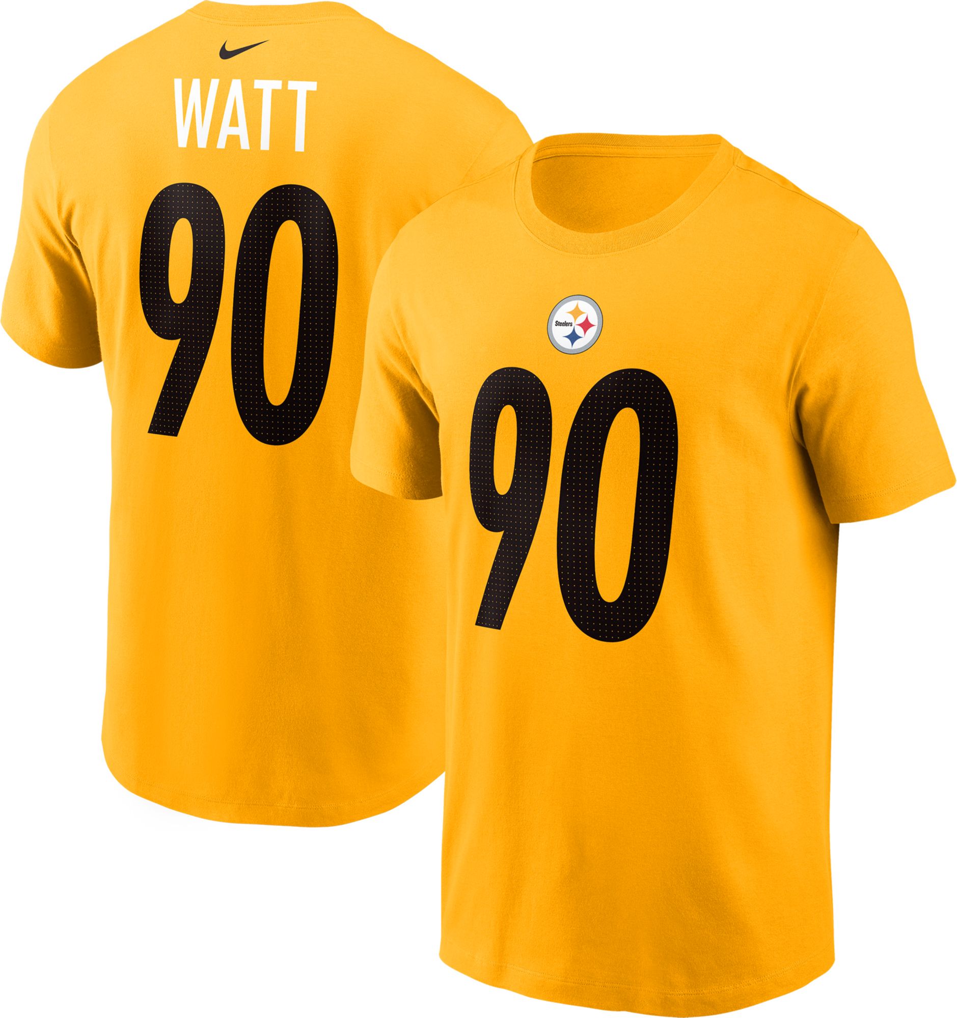 Nike Men's Pittsburgh Steelers T.J. Watt #90 Gold T-Shirt product image
