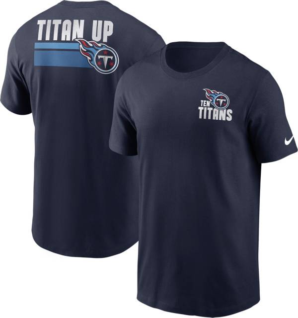 Nike Men s Tennessee Titans Blitz Back Slogan Navy T Shirt