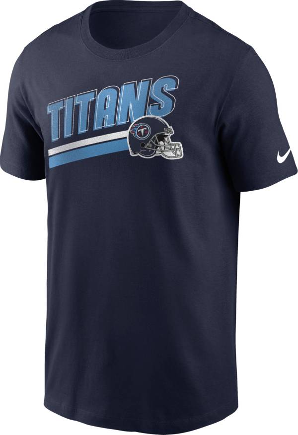 Nike Men's Tennessee Titans Blitz Helmet Navy T-Shirt product image