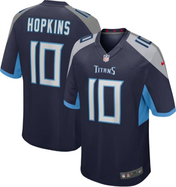 Nike Men's Tennessee Titans DeAndre Hopkins #10 Alternate Blue Game Jersey