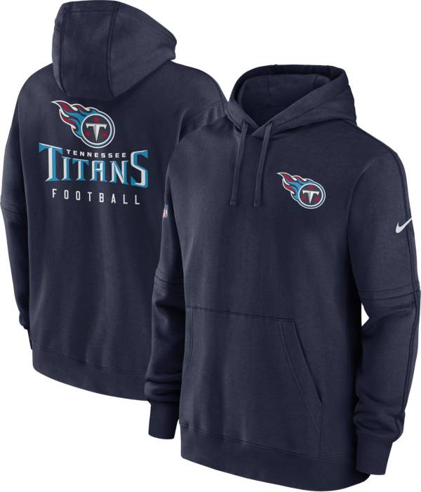 Nike Men's Tennessee Titans 2023 Sideline Club Navy Pullover Hoodie product image
