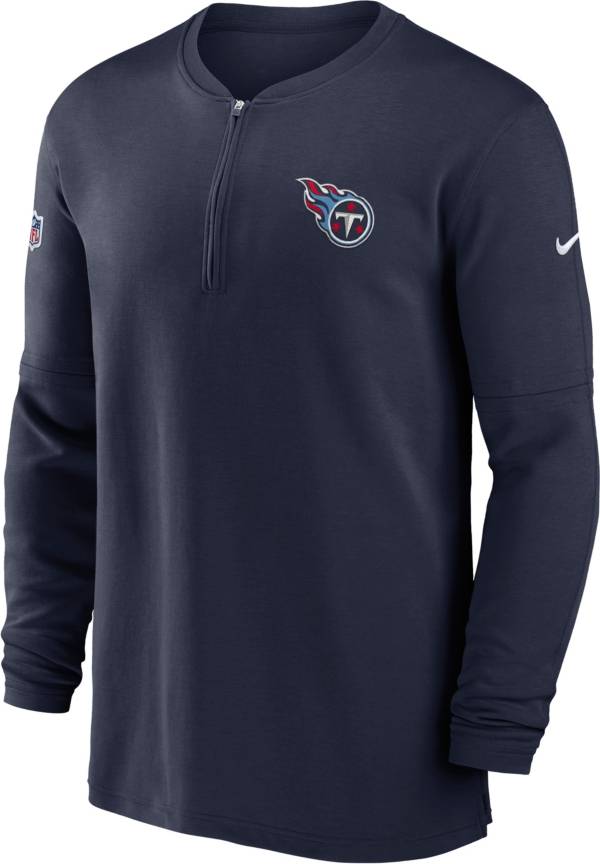 Nike Men's Tennessee Titans Sideline Navy Half-Zip Long Sleeve Top product image