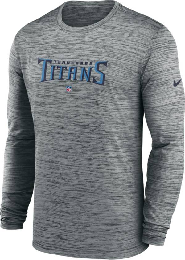 Nike Men's Tennessee Titans Sideline Velocity Dark Grey Heather Long Sleeve T-Shirt product image
